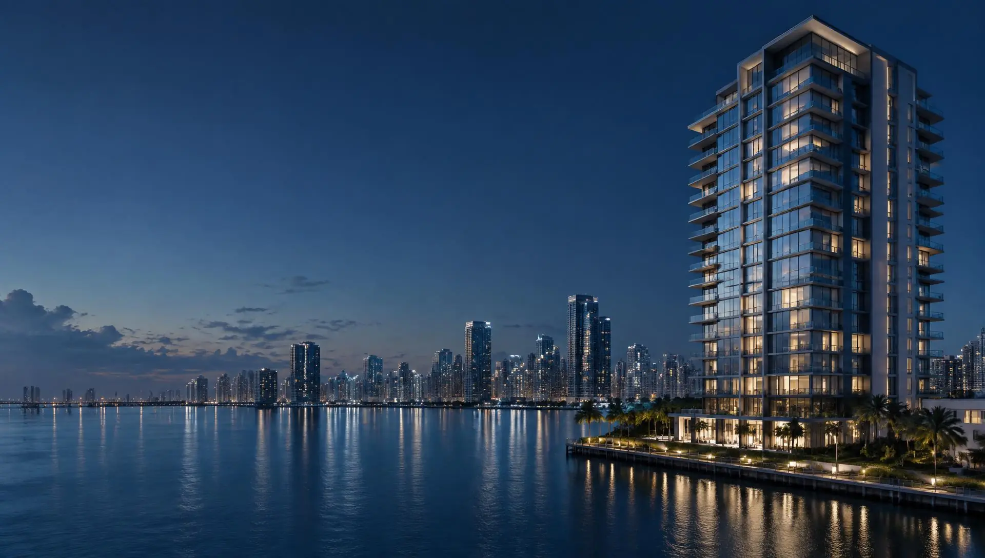 Residência contemporânea à beira-mar em Miami